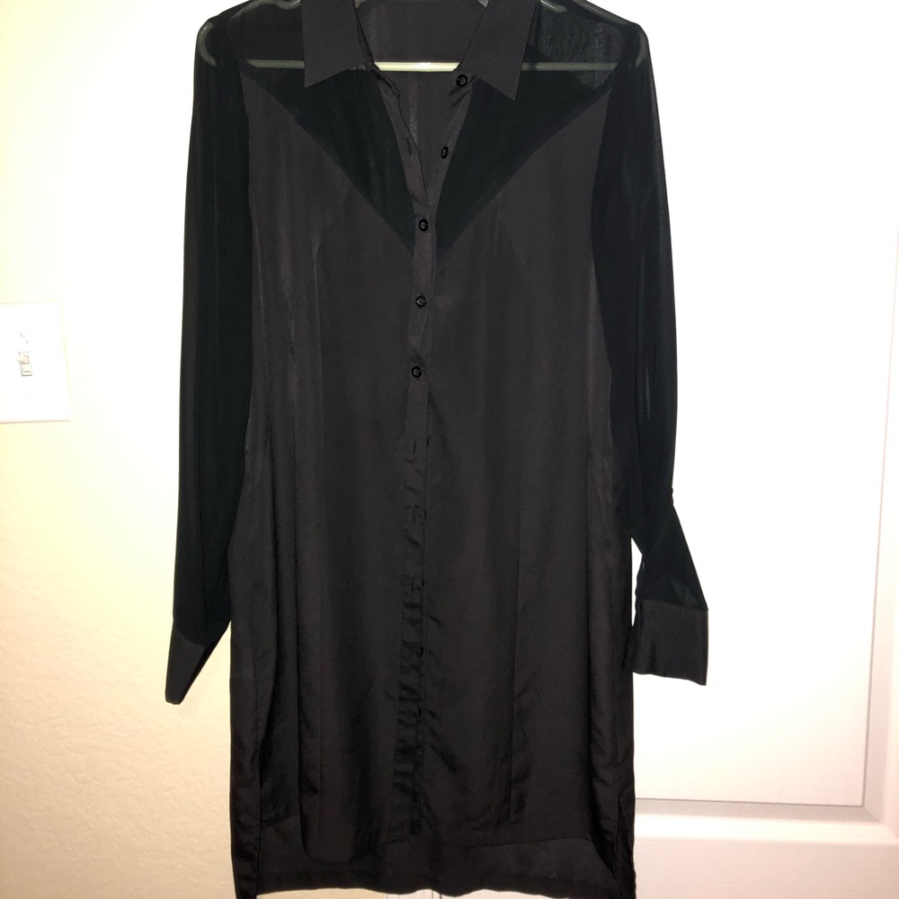 BCBG medium black t-shirt dress